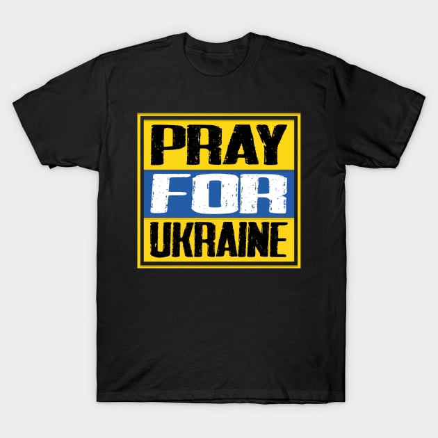 Prayers, Ukrainian, Ukraine Flag T-Shirt by alzo